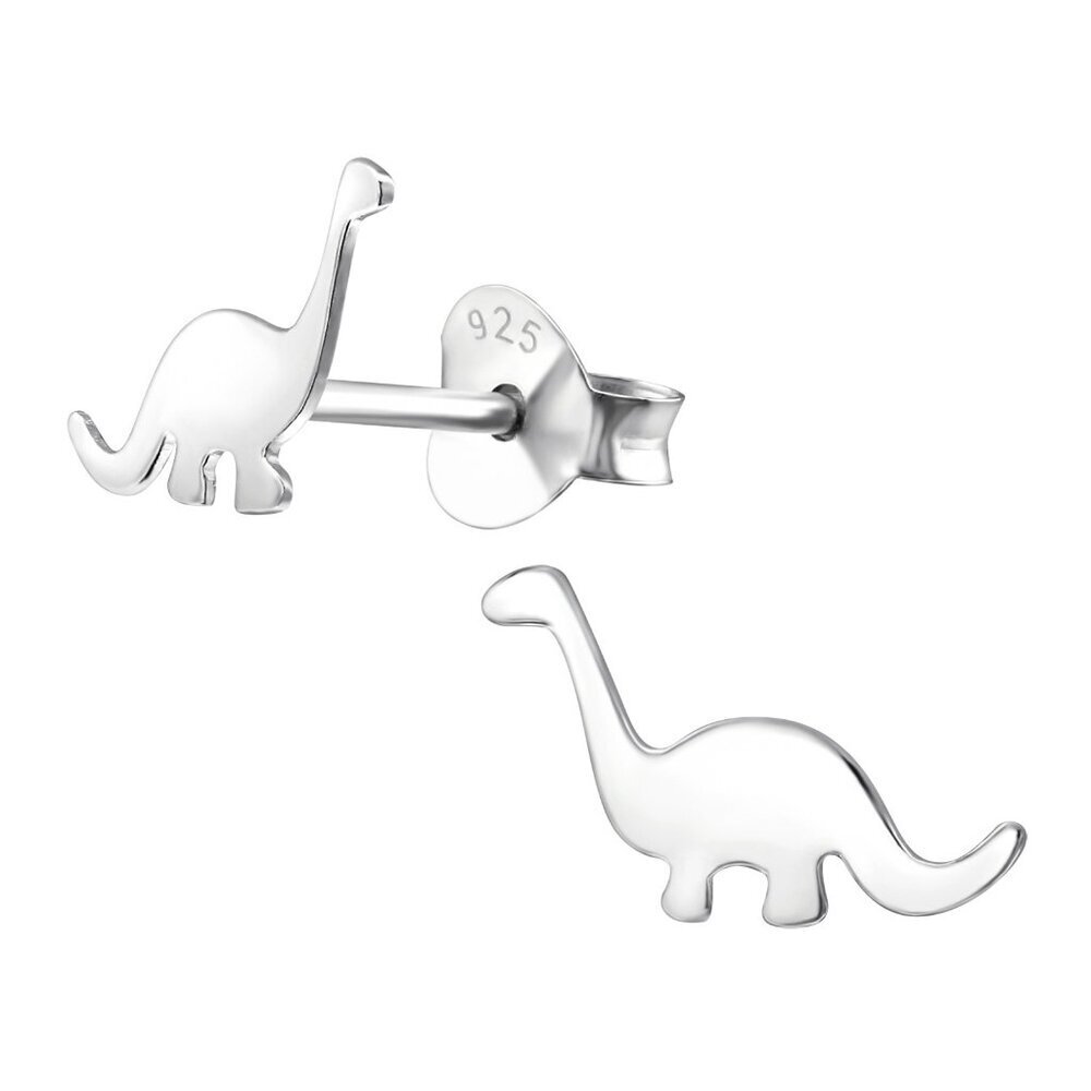 Sterling Silver Tiny Dinosaur Ear Studs